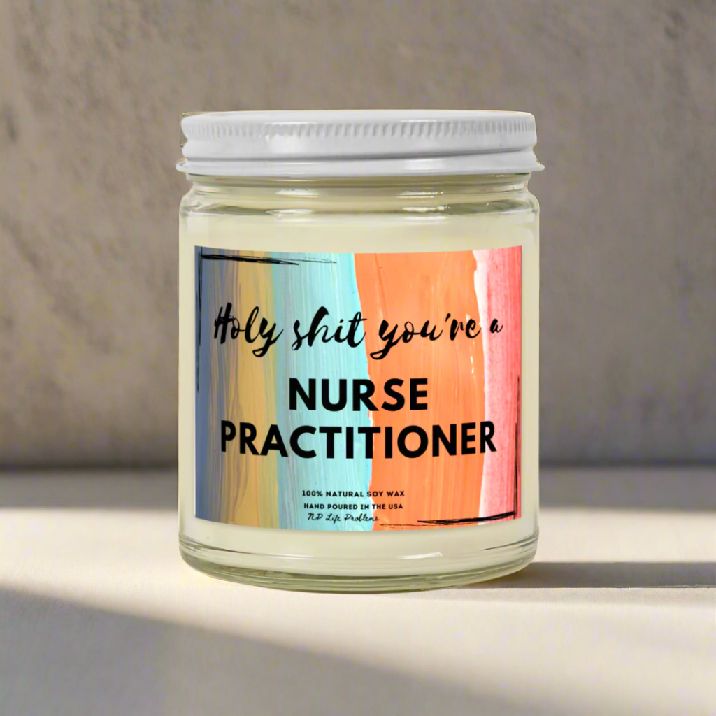 Nurse Practitioner Graduation Candle, NP Graduation Gift, New Grad Nurse Practitioner Gift, DNP Gift, Medical Student Candle, Nurse Grad Gift