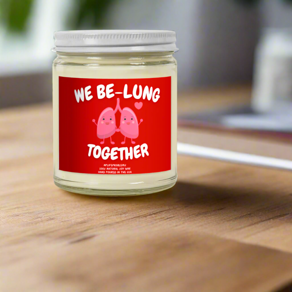 Valentine’s Day Medical Humor Candle, Anniversary Gift for Pulmonologist, Nurse, NP, PA, Doctor Gift, Funny Pulmonology Candle, Respiratory Care Gift