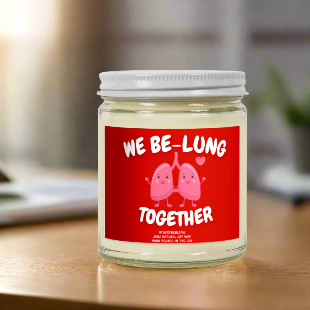 Valentine’s Day Medical Humor Candle, Anniversary Gift for Pulmonologist, Nurse, NP, PA, Doctor Gift, Funny Pulmonology Candle, Respiratory Care Gift