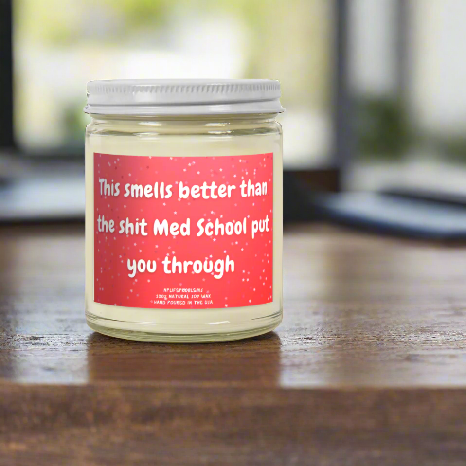 Medical Student Graduation Candle, Future Doctor Gift, Med School Graduation Gift, Medical Student Gift, White Coat Ceremony Gift, Doctor Candle