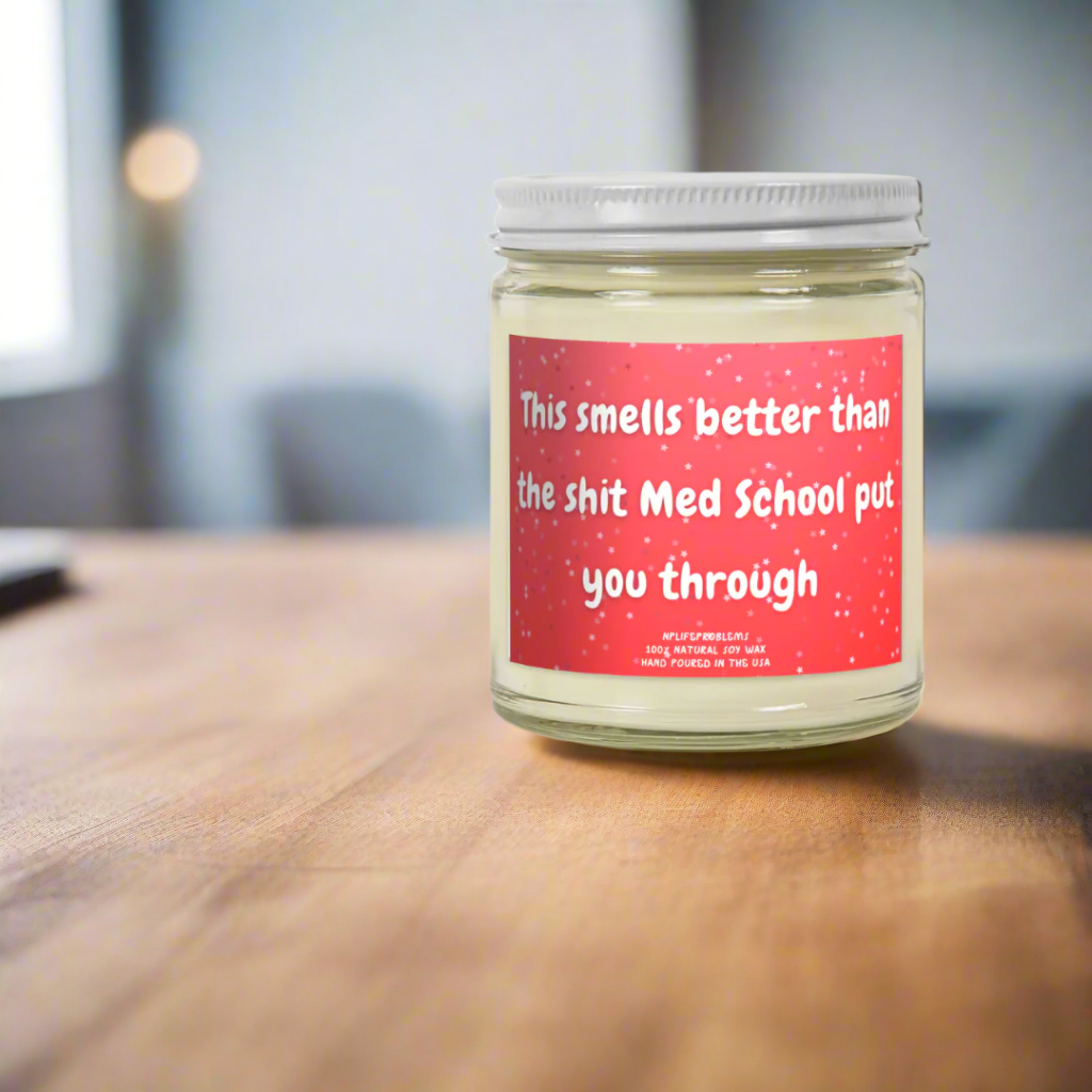 Medical Student Graduation Candle, Future Doctor Gift, Med School Graduation Gift, Medical Student Gift, White Coat Ceremony Gift, Doctor Candle