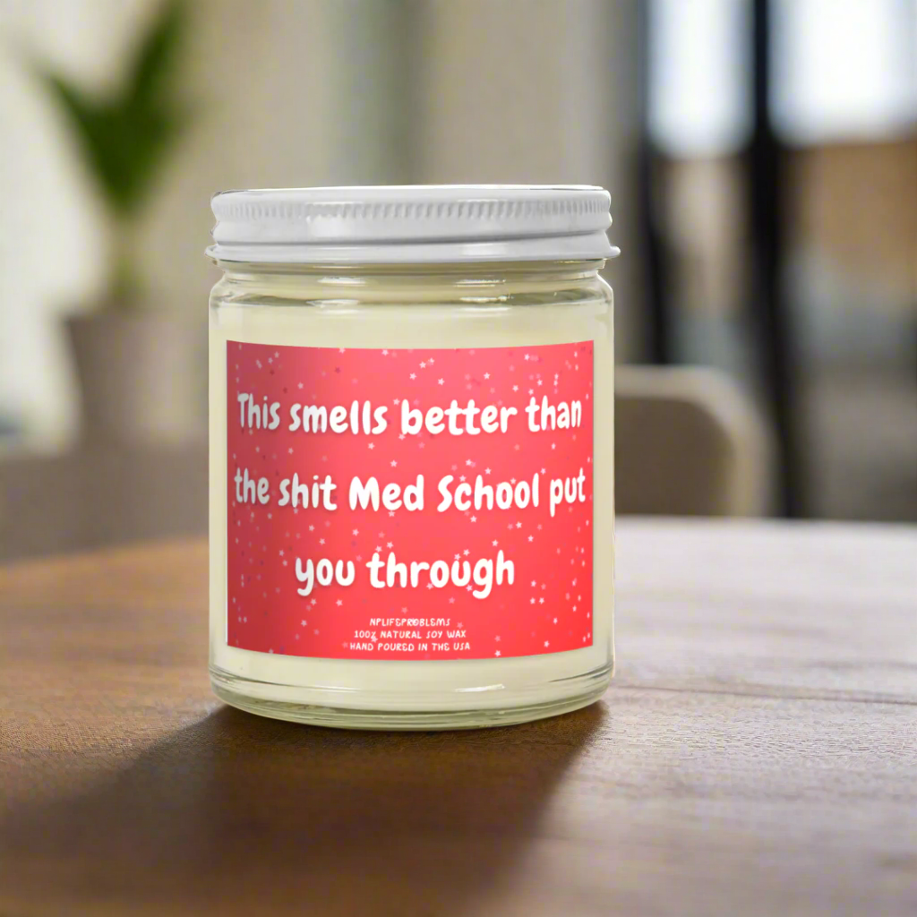 Medical Student Graduation Candle, Future Doctor Gift, Med School Graduation Gift, Medical Student Gift, White Coat Ceremony Gift, Doctor Candle