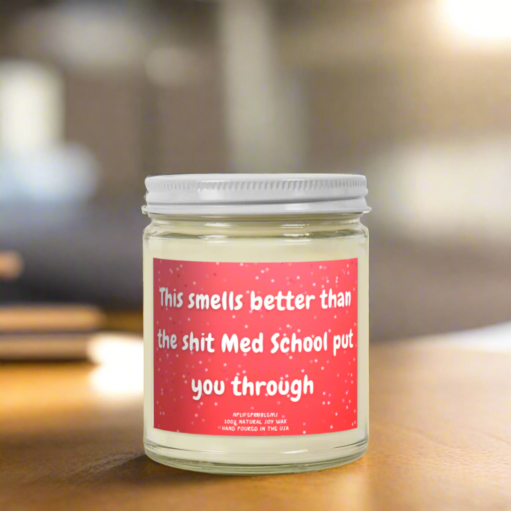 Medical Student Graduation Candle, Future Doctor Gift, Med School Graduation Gift, Medical Student Gift, White Coat Ceremony Gift, Doctor Candle