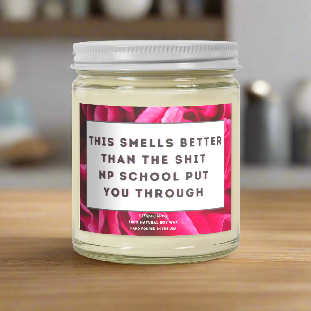 Nurse Practitioner Graduation Candle, New Grad NP Gift, FNP DNP Graduation Gift, Acute Care & Family Practice Candle, Nursing School Graduation Gift