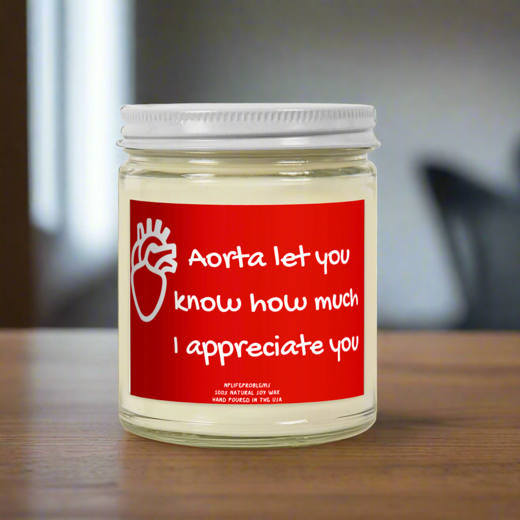 Aorta Candle, Cardiology, Vascular thank you candle