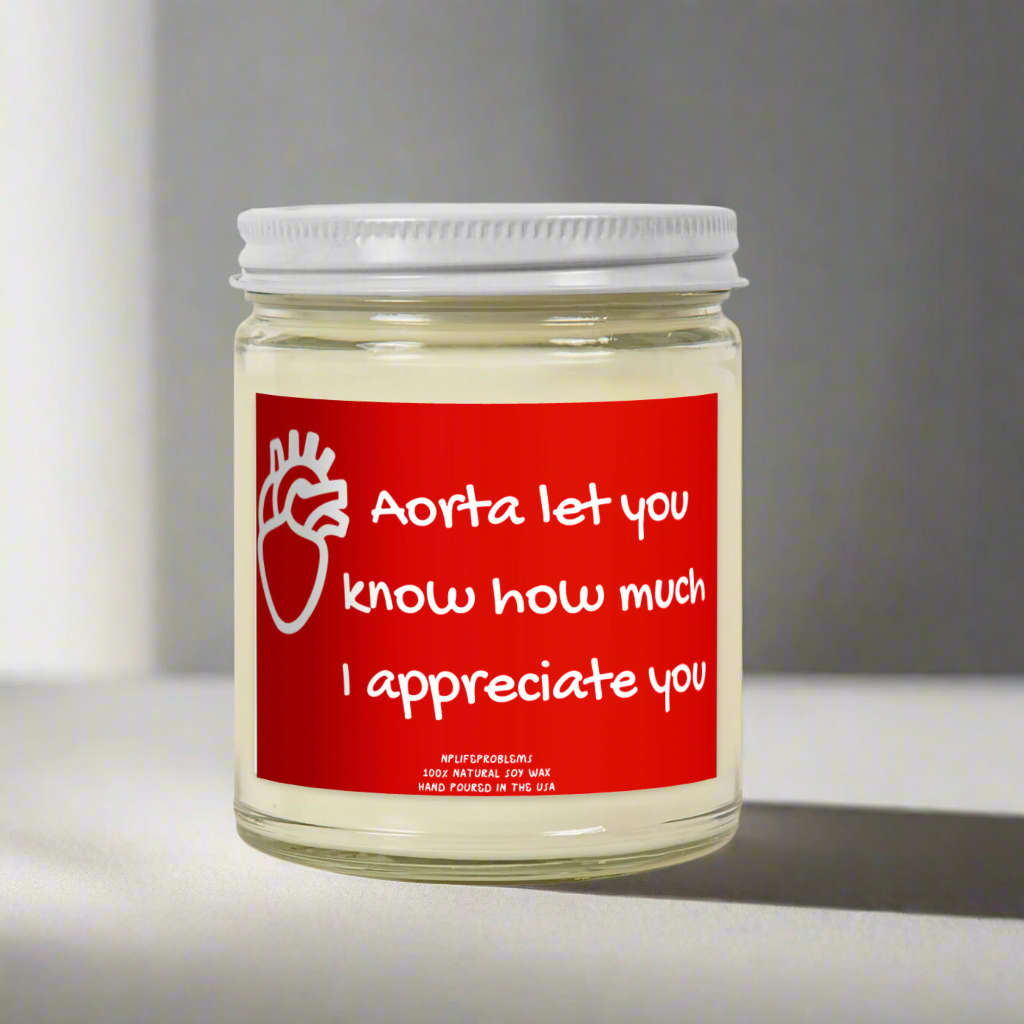 Aorta Candle, Cardiology, Vascular thank you candle