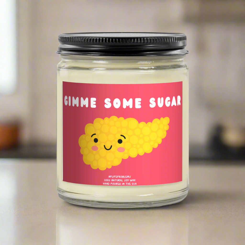 Pancreas Candle, Funny Medical Gift for Doctors and Nurses, Endocrine and Diabetes Humor, Nurse Valentine’s Day Gift, Pancreatic Surgeon Anniversary Gift, Medical-Themed Candle