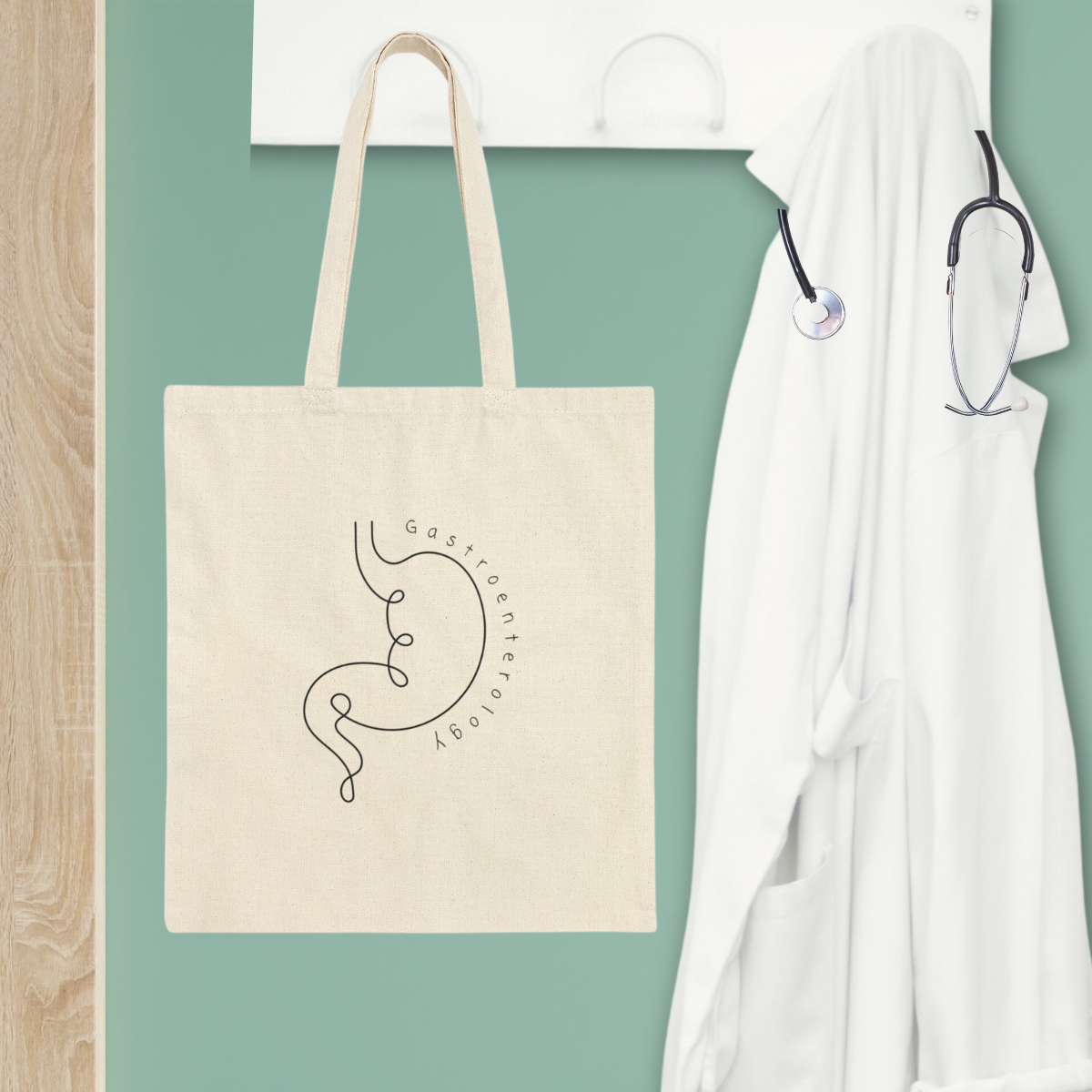 Minimalist gastroenterology work Tote Bag Cute gift for Gastroenterologists RNs Brain Anatomical stomach surgeons Graduation GI nurse endoscopy