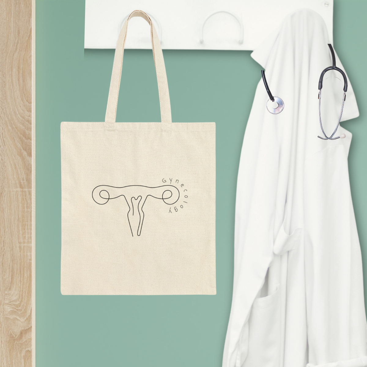Minimalist Cardiology work Tote Bag Cute Graduation gift for Cardiologists Anatomical heart