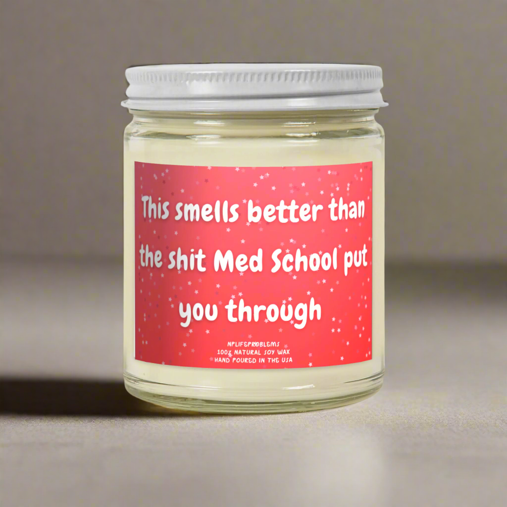 Medical Student Graduation Candle, Future Doctor Gift, Med School Graduation Gift, Medical Student Gift, White Coat Ceremony Gift, Doctor Candle