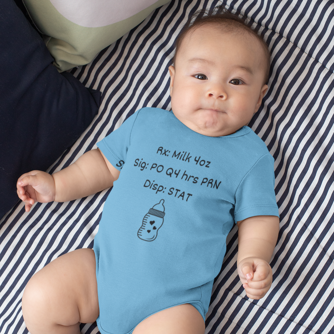 Pharmacist baby gift, Baby milk Rx bodysuit, medical baby gift, doctor baby shower, pharm tech baby, healthcare baby shower, baby gift for coworker.