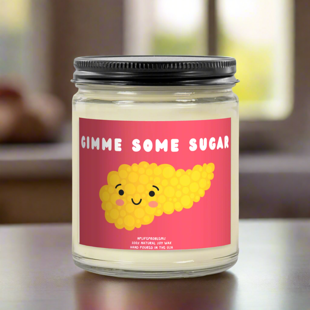 Pancreas Candle, Funny Medical Gift for Doctors and Nurses, Endocrine and Diabetes Humor, Nurse Valentine’s Day Gift, Pancreatic Surgeon Anniversary Gift, Medical-Themed Candle