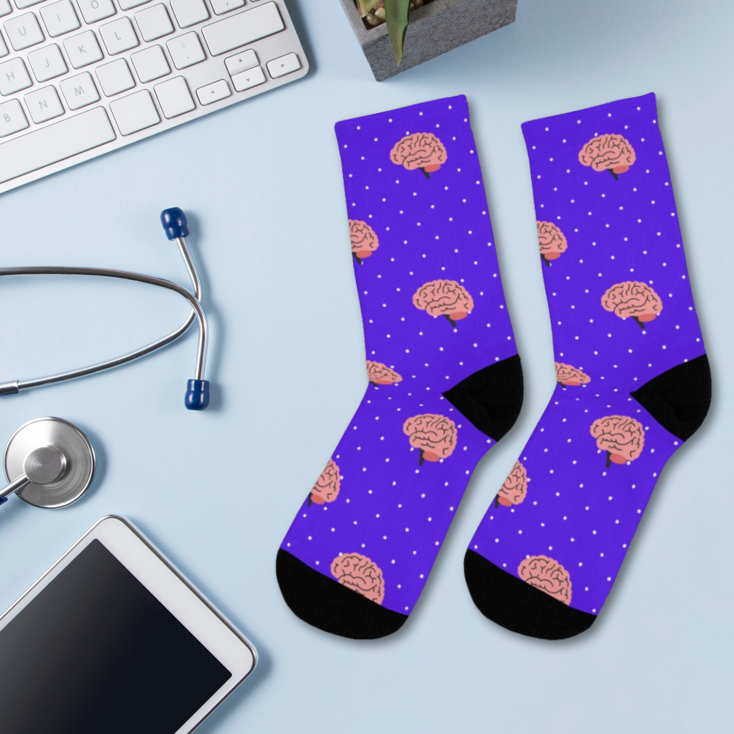 Purple Neurology, Neurologist socks, Neurosurgery, Brain