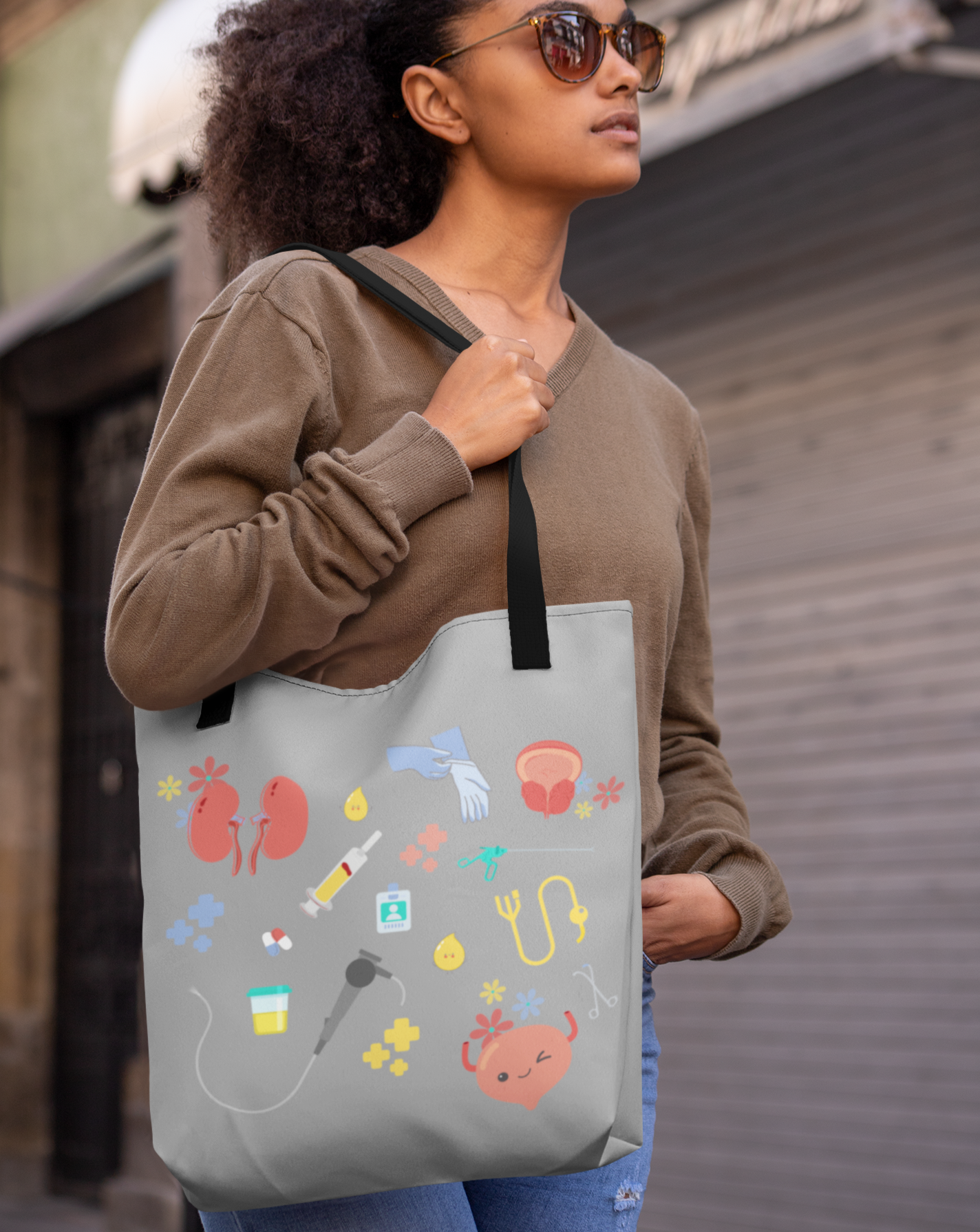 Cute Urology Tote Bag, urologist, bladder, kidney, Gift idea for urology resident, graduation gift idea, medical student, urologist gift