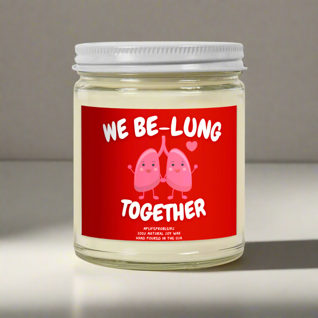 Valentine’s Day Medical Humor Candle, Anniversary Gift for Pulmonologist, Nurse, NP, PA, Doctor Gift, Funny Pulmonology Candle, Respiratory Care Gift