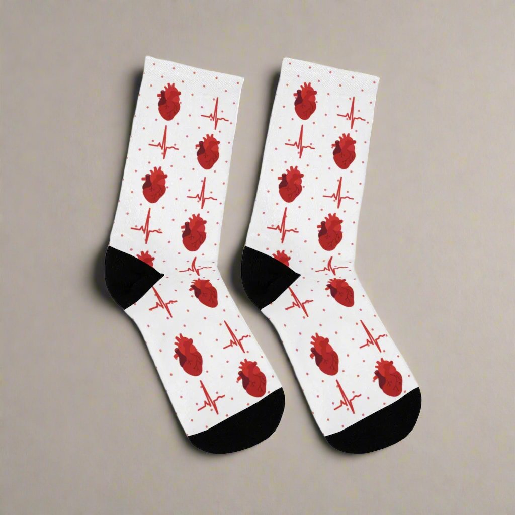 Cardiology socks, cardiologist, doctor socks, heart surgeon, cardiac nurse gift.
