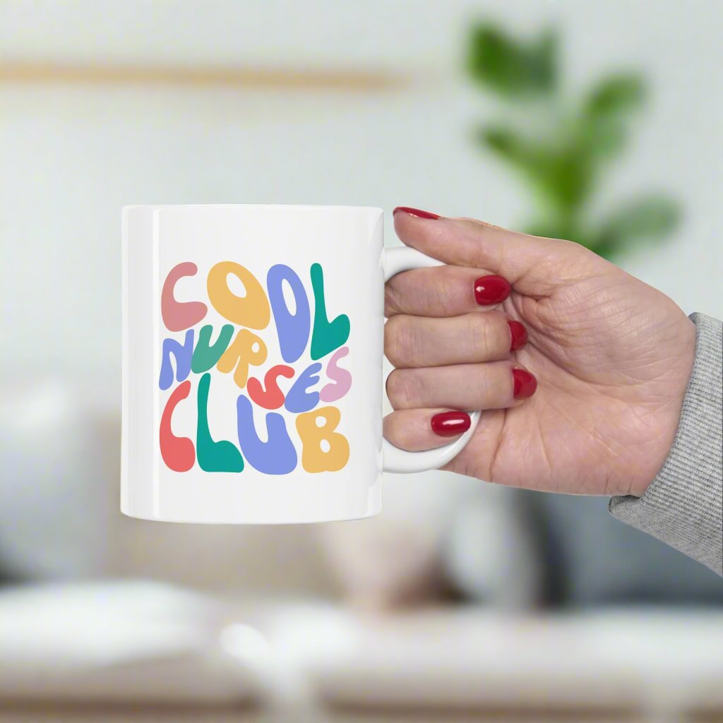 COOL nurses club, Nurse mug, graduation gift, nursing school graduation, new grad nurse, RN, BSN, fun nurse mug, new nurse gift, coworker gift.