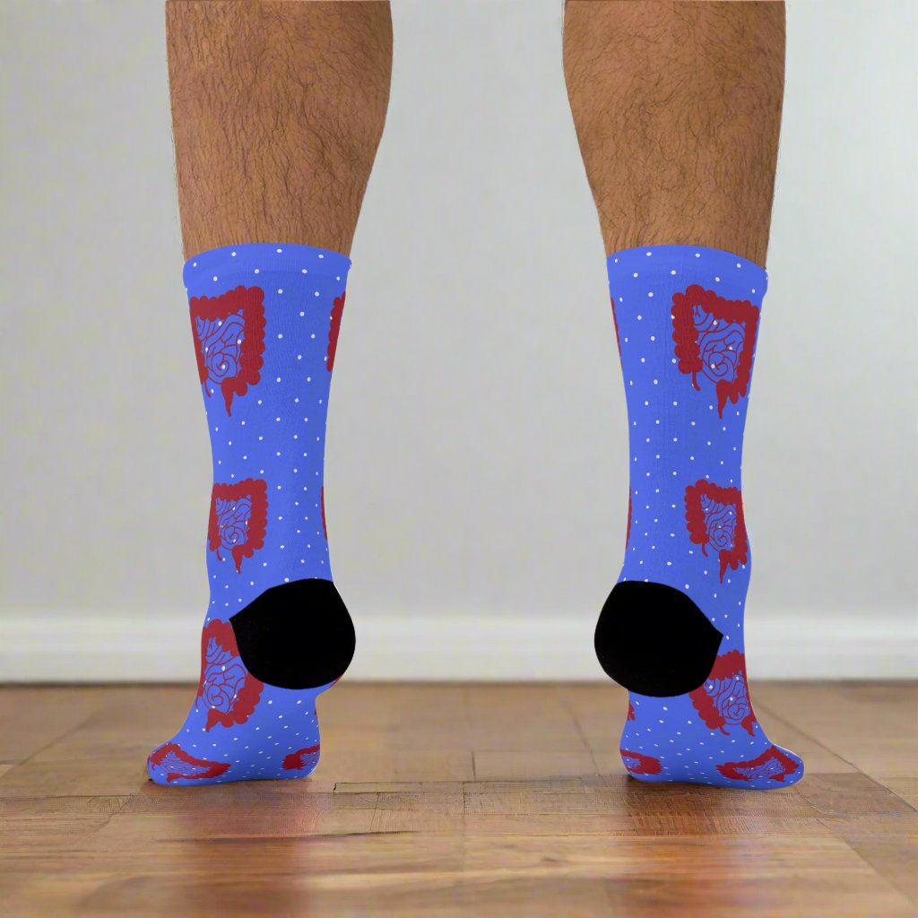 Colon pattern, Colorectal socks, Colon, surgeon gift, general surgery, gastrointestinal doctor, doctor socks.