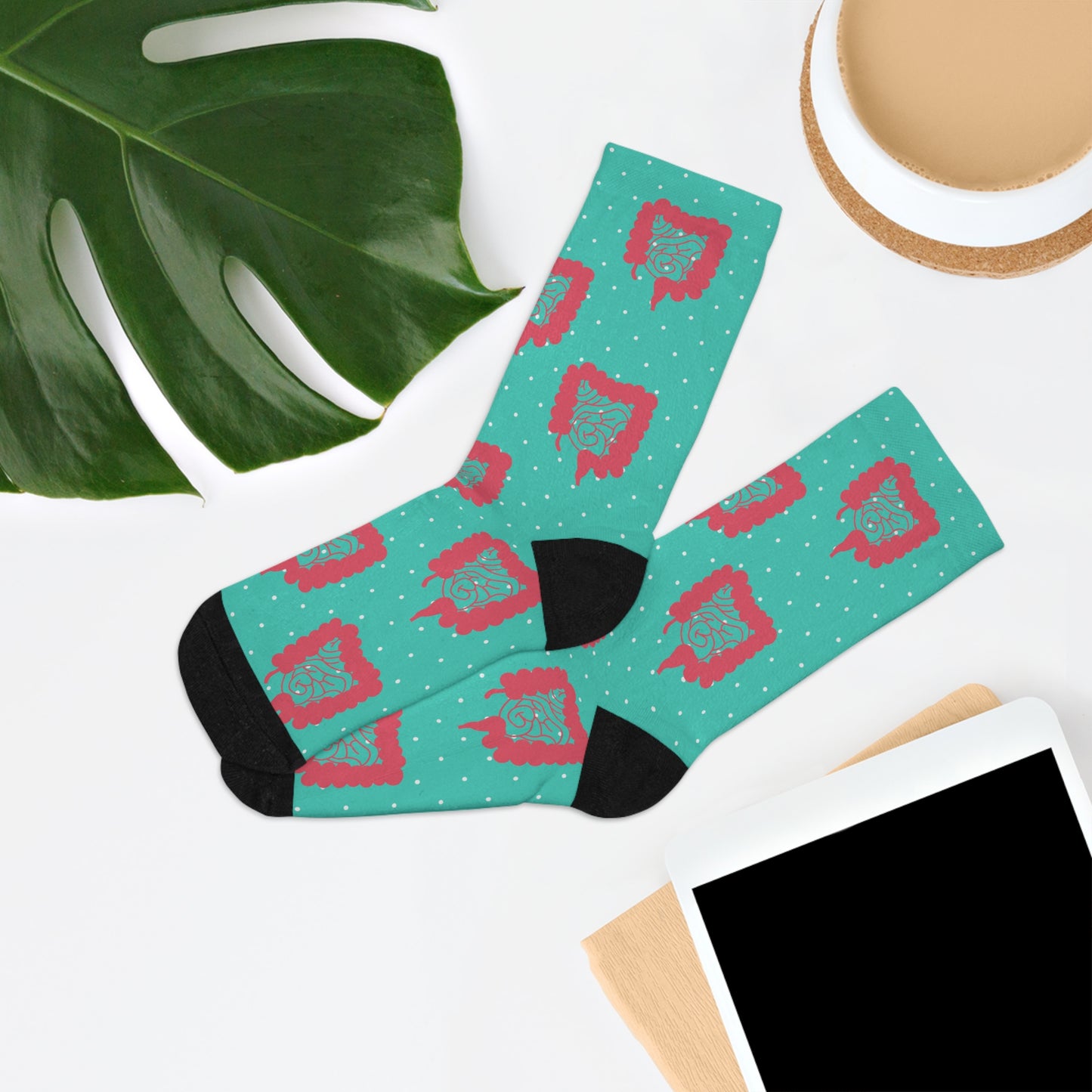 Blue Colorectal socks, Colon, surgeon gift, general surgery, gastrointestinal doctor, doctor socks.