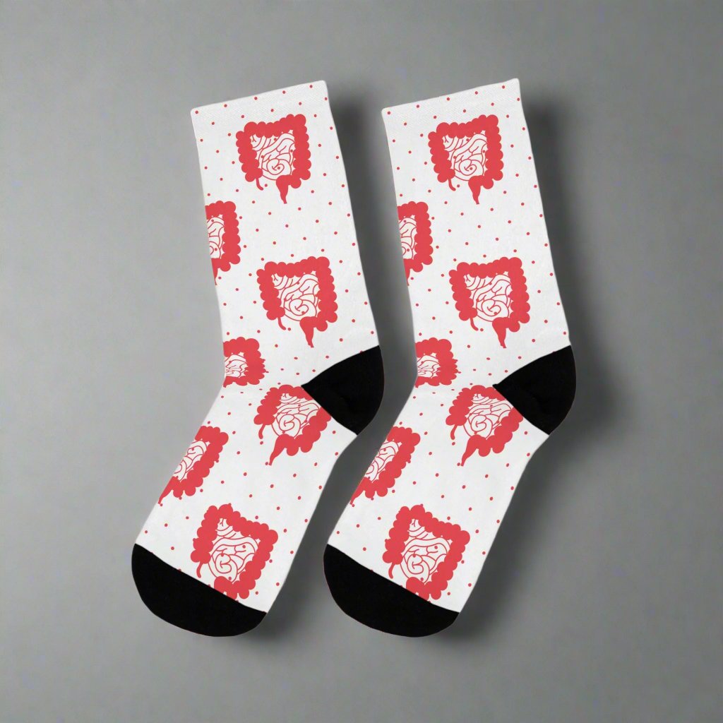 Colorectal socks, Colon, surgeon gift, general surgery, gastrointestinal doctor, doctor socks.