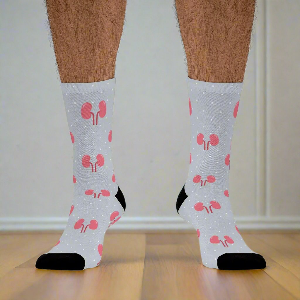Gray Kidney Nephrology/ Urology socks, Nephrologist, urologist, urology resident, urology nurse gift.