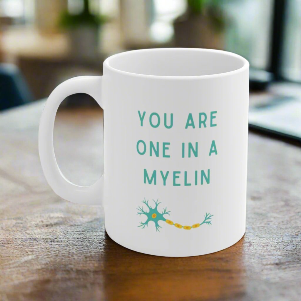 Neurology mug, neurologist gift, neurosurgery gift, one in a myelin, resident gift