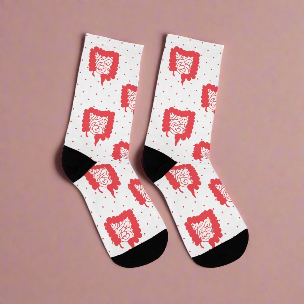 Colorectal socks, Colon, surgeon gift, general surgery, gastrointestinal doctor, doctor socks.