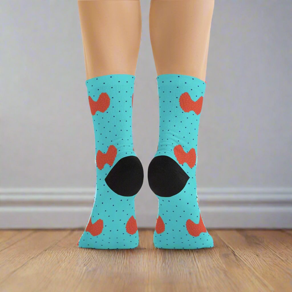 Thyroid socks, endocrine, endocrinology, doctor socks, anatomy, thyroid gland, medical socks, nurse socks, MD, Medical student, ENT surgeon