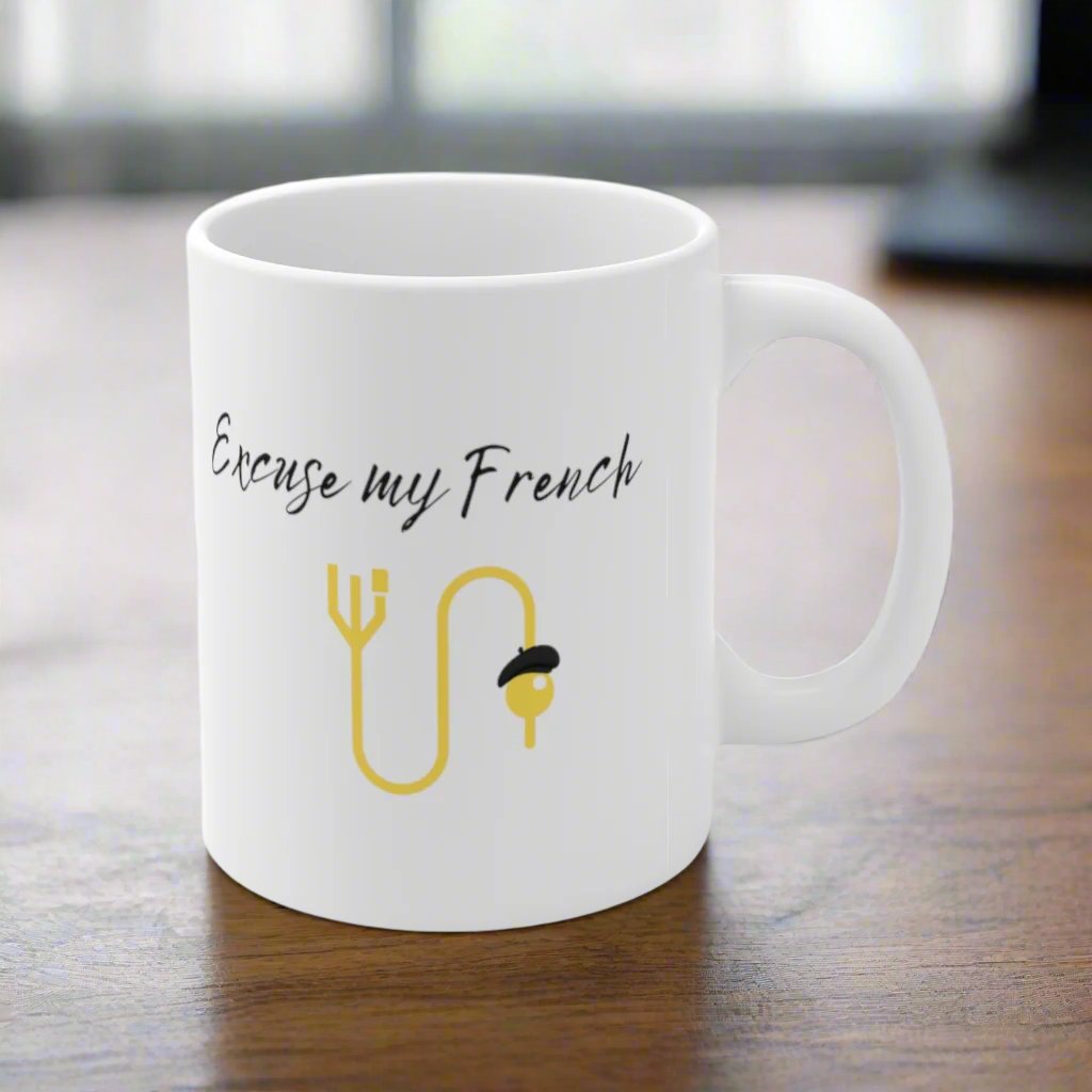 Excuse my French, Foley, Urologist gift, mug, Urology gift