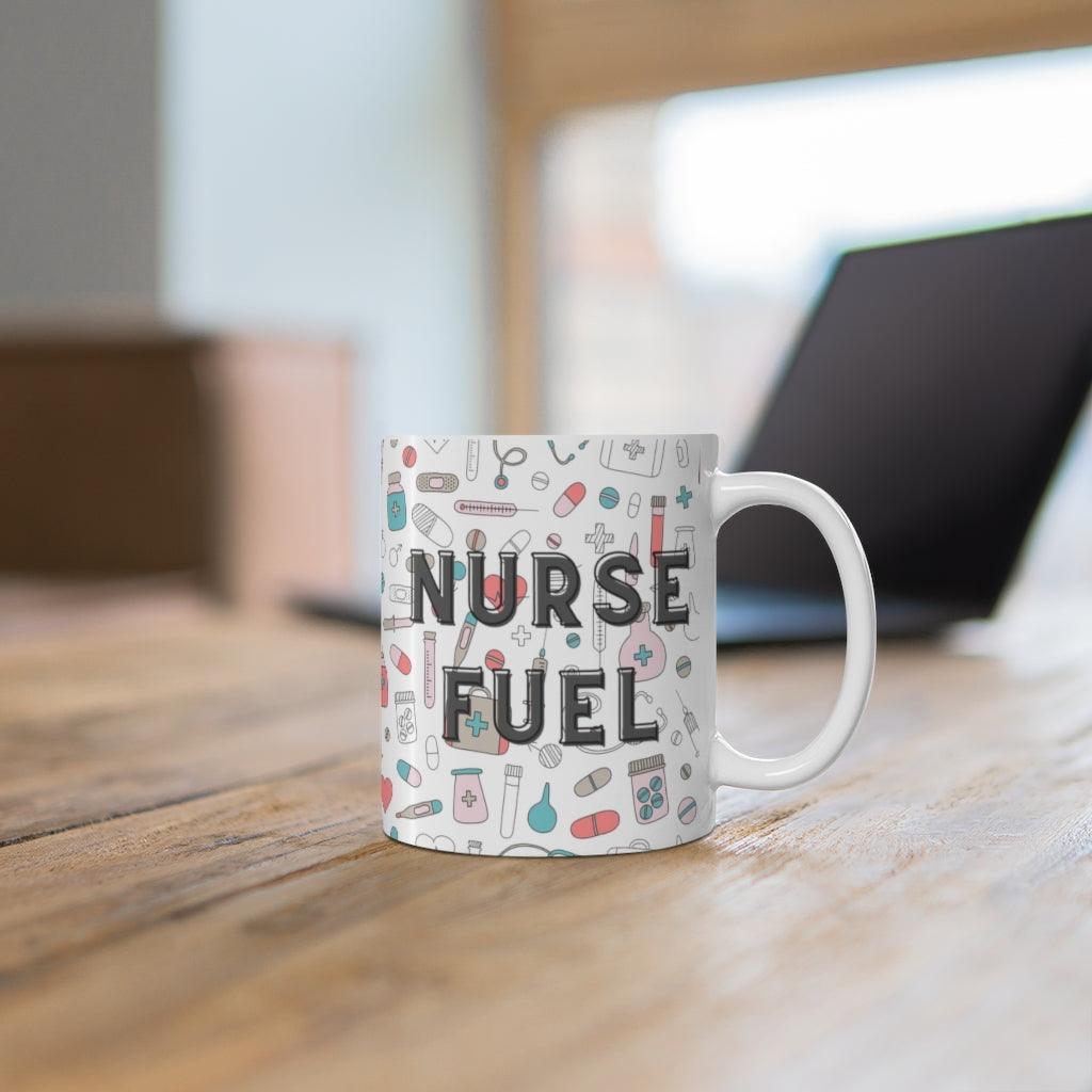 Nurse Fuel mug, NP gift, Graduation gift, new grad RN coworker gift. Registered Nurse gift, BSN, LPN.