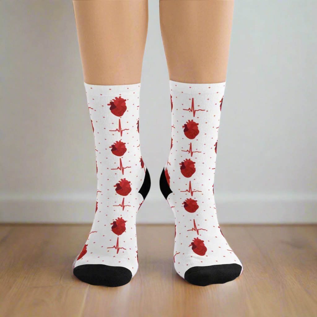 Cardiology socks, cardiologist, doctor socks, heart surgeon, cardiac nurse gift.