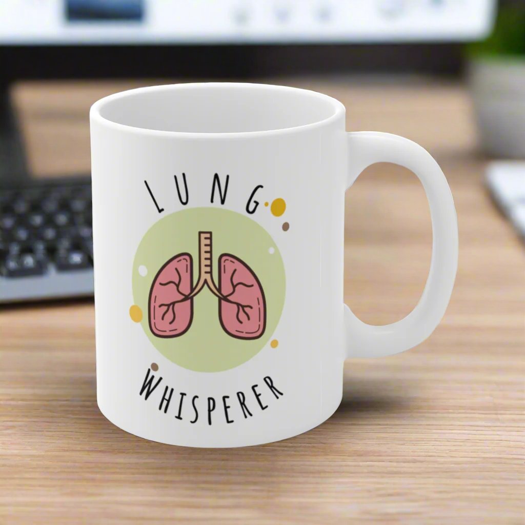 Lung Whisperer Mug, Pulmonology, Pulmonologist, Respiratory Therapist, Lung Transplant gift