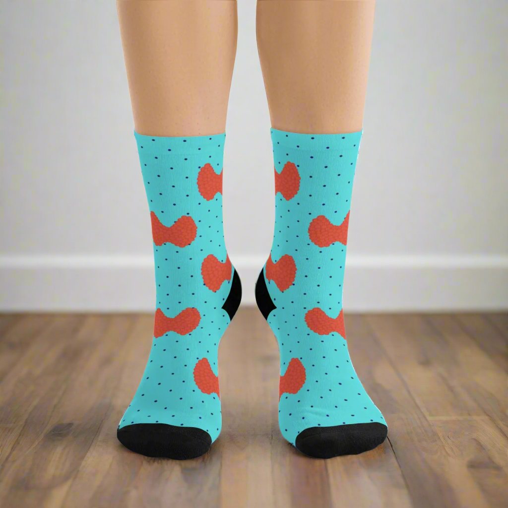 Thyroid socks, endocrine, endocrinology, doctor socks, anatomy, thyroid gland, medical socks, nurse socks, MD, Medical student, ENT surgeon