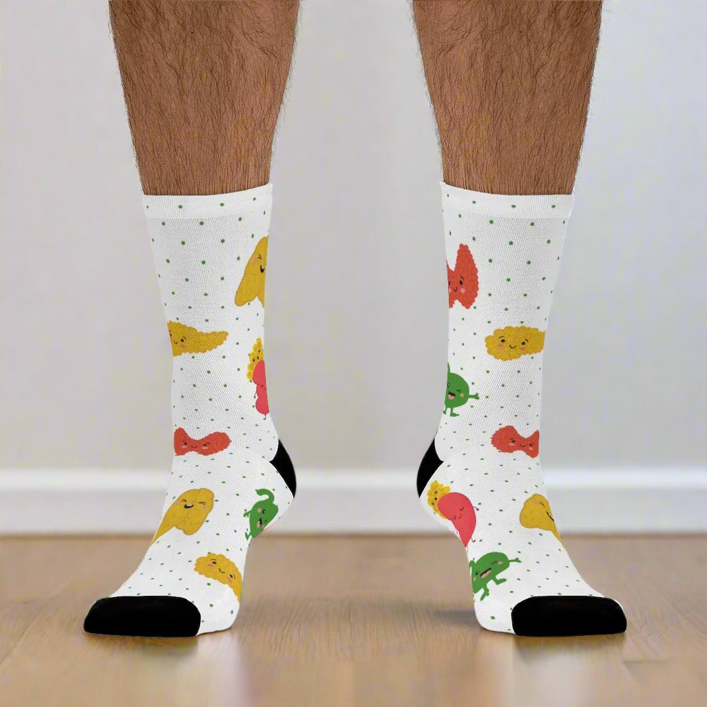 Endocrine socks, Endocrinology, thyroid, pancreas, adrenals, pineal gland, thymus, Resident gift, endocrine NP, diabetes doctor, hormones