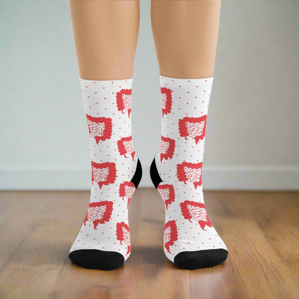 Colorectal socks, Colon, surgeon gift, general surgery, gastrointestinal doctor, doctor socks.