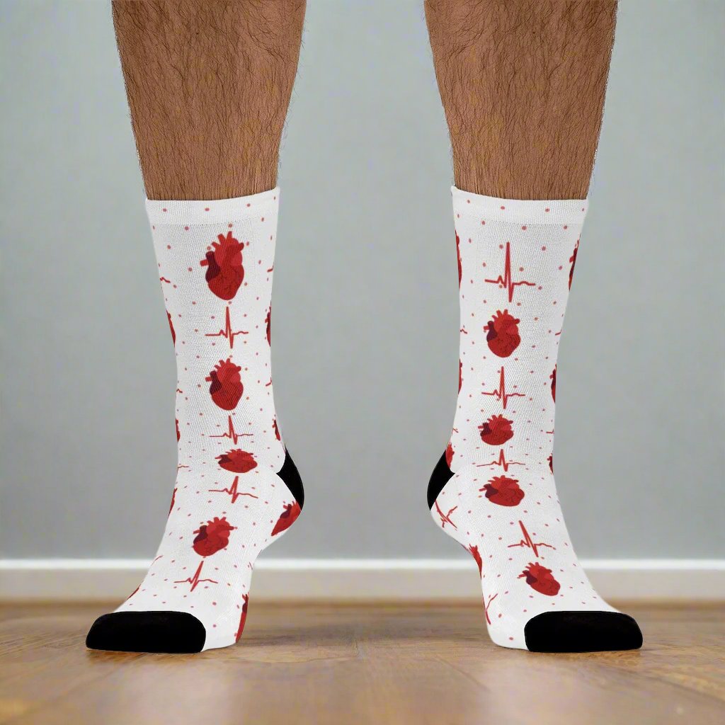 Cardiology socks, cardiologist, doctor socks, heart surgeon, cardiac nurse gift.