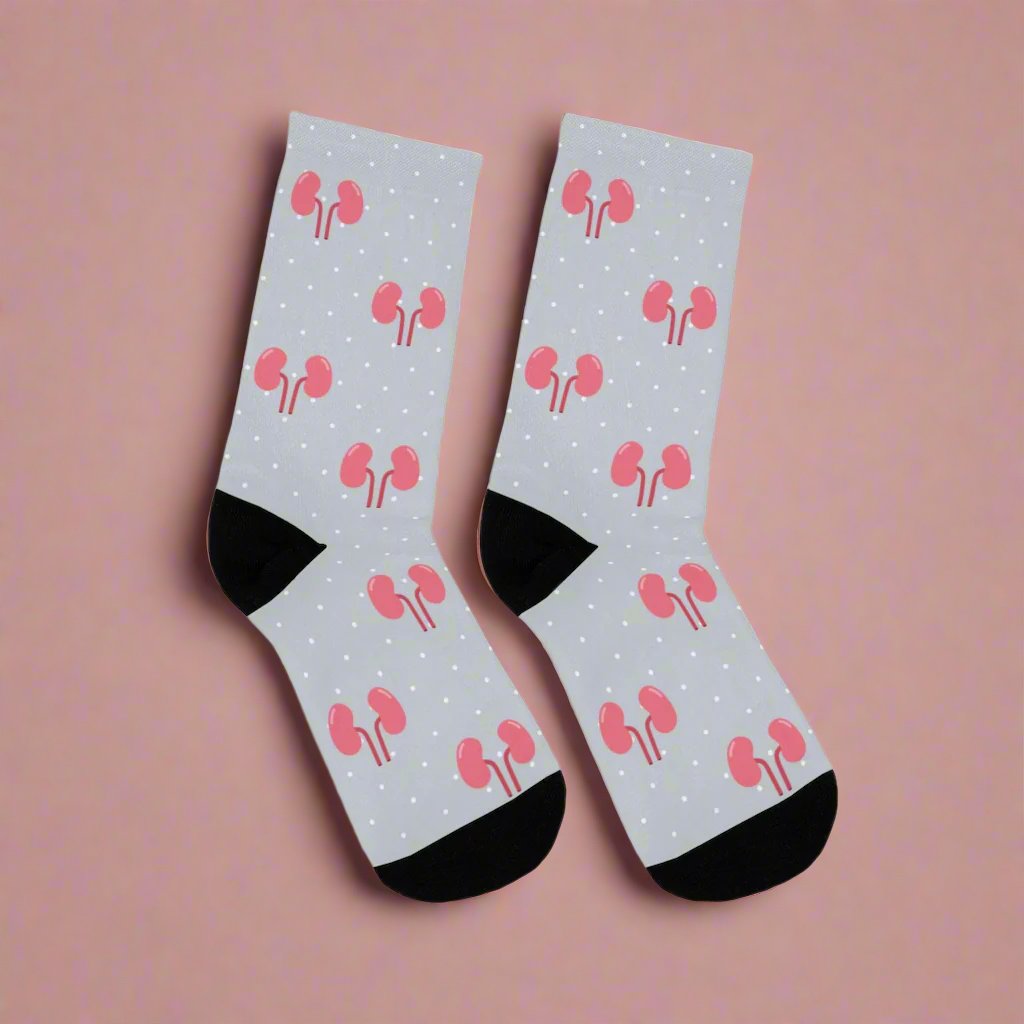 Gray Kidney Nephrology/ Urology socks, Nephrologist, urologist, urology resident, urology nurse gift.
