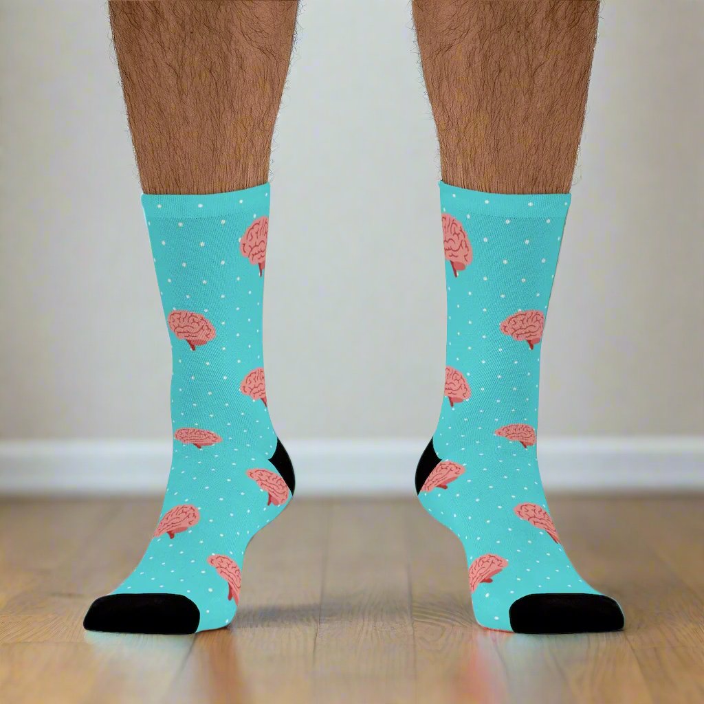 Blue Neurology, Neurologist socks, Neurosurgery, Brain