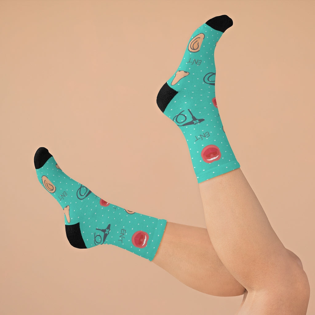 ENT socks, Ear nose and throat doctor, doctor socks, Otoscope, otolaryngology, endoscope, nose doctor, nose surgeon, throat surgeon, ear surgeon,