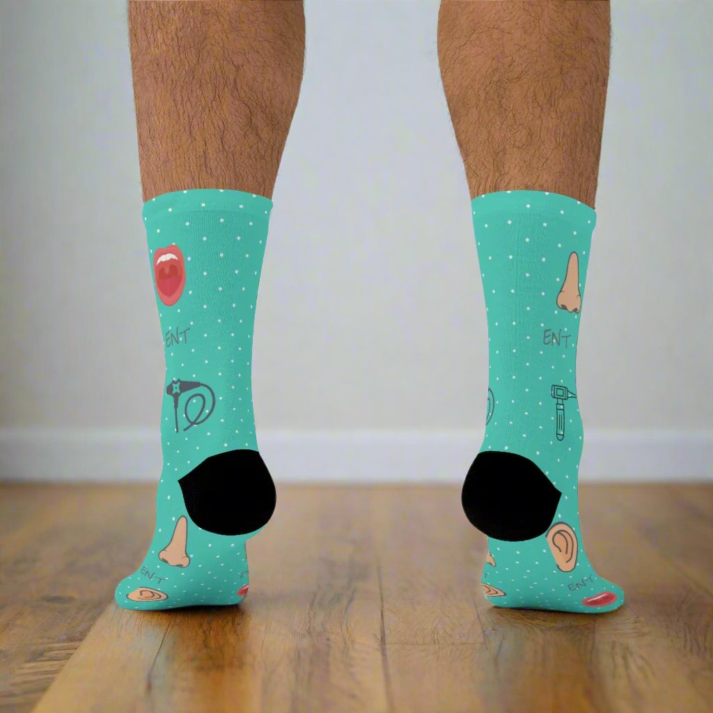 ENT socks, Ear nose and throat doctor, doctor socks, Otoscope, otolaryngology, endoscope, nose doctor, nose surgeon, throat surgeon, ear surgeon,