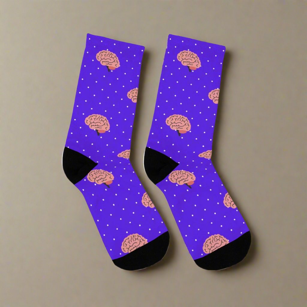 Purple Neurology, Neurologist socks, Neurosurgery, Brain