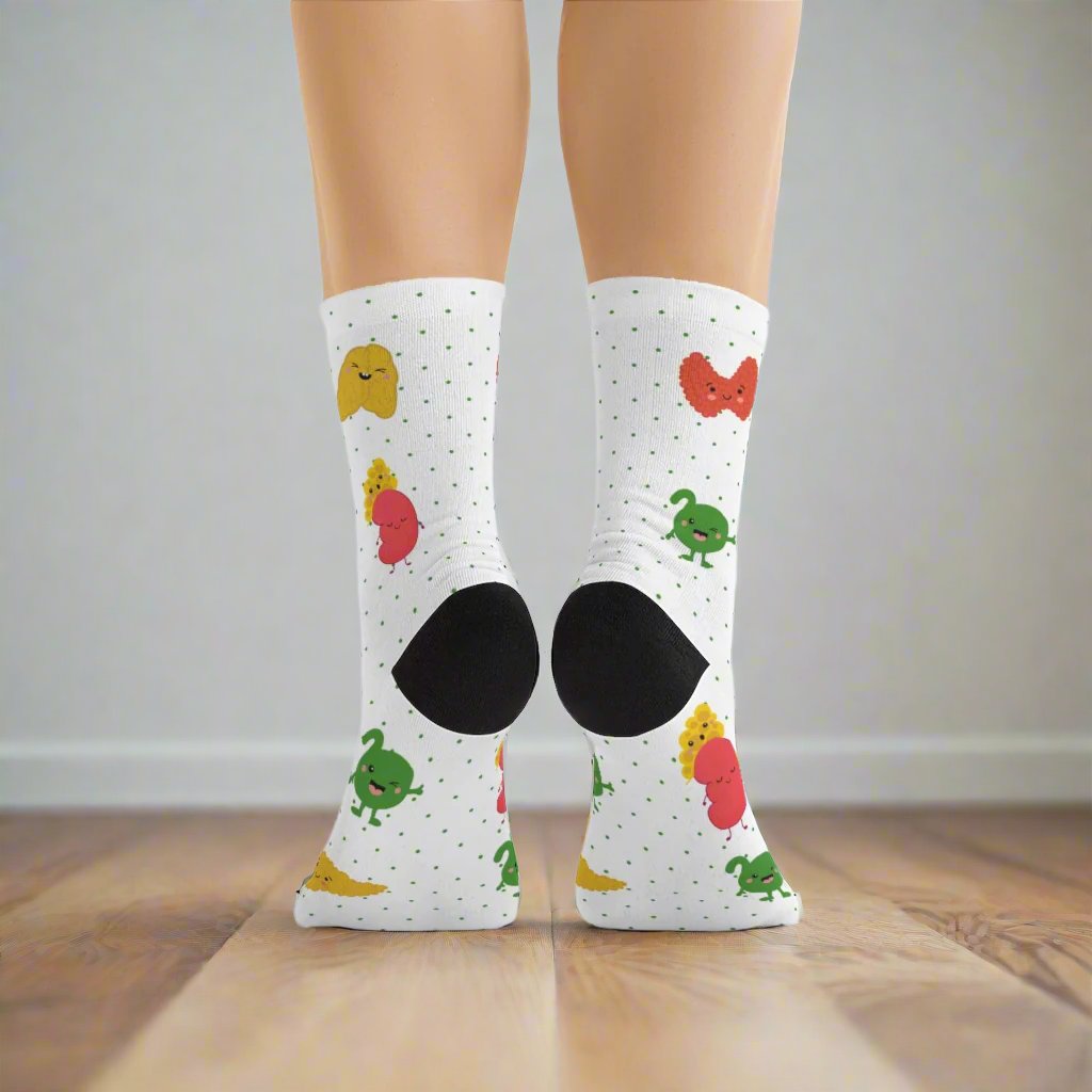 Endocrine socks, Endocrinology, thyroid, pancreas, adrenals, pineal gland, thymus, Resident gift, endocrine NP, diabetes doctor, hormones