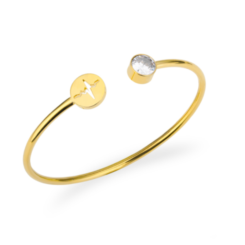 Nurse EKG Bracelet, Heart Rhythm Jewelry, Nursing School Graduation Gift, New Grad Nurse Gift, RN Bracelet for Nurses, Medical Jewelry