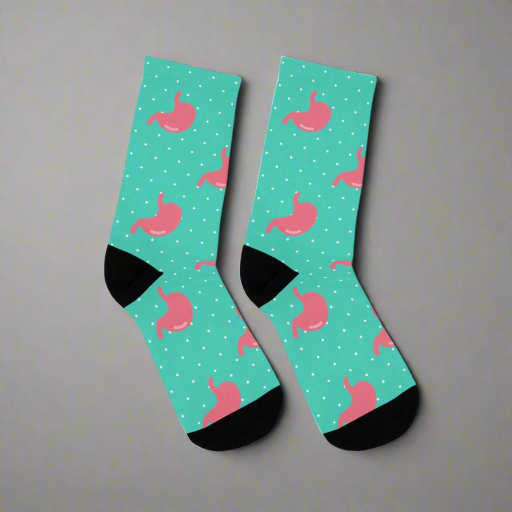 Stomach socks, GI socks, medical student, nurse, PA, Nurse Practitioner, anatomy socks, surgeon gift, gastrointestinal