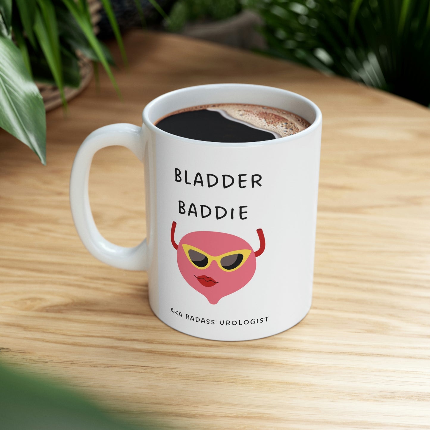 Urologist gift, mug, bladder baddie