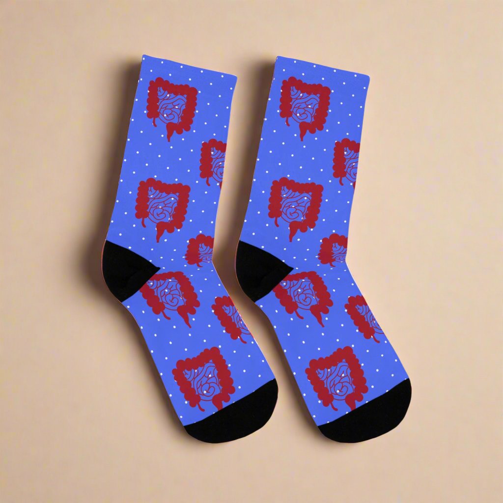 Colon pattern, Colorectal socks, Colon, surgeon gift, general surgery, gastrointestinal doctor, doctor socks.