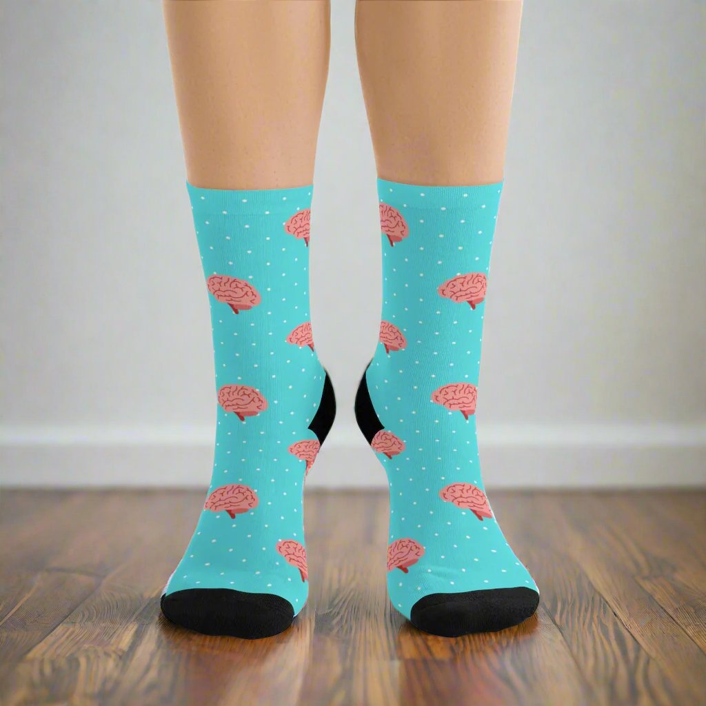 Blue Neurology, Neurologist socks, Neurosurgery, Brain