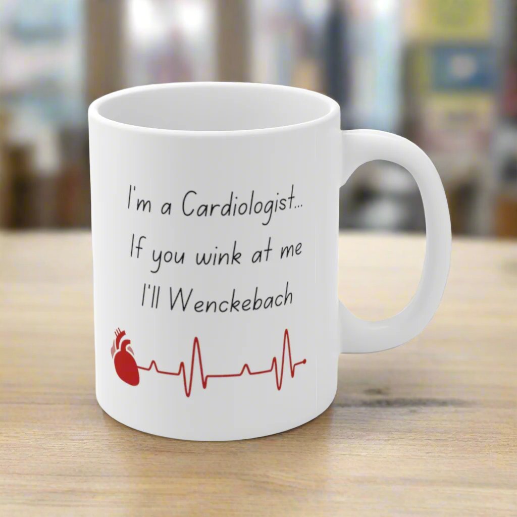Cardiologist mug, Doctor gift, surgeon gift, medical school graduation gift, cardiology resident gift.