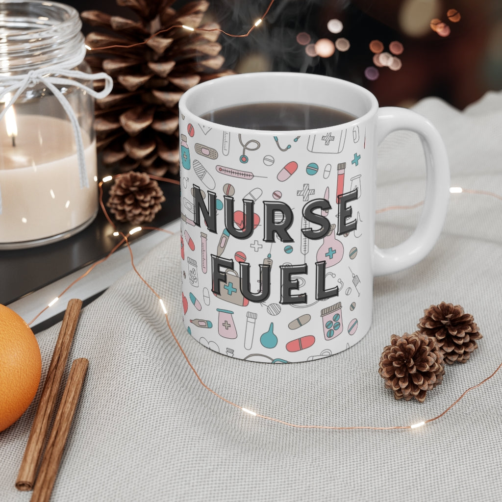 Nurse Fuel mug, NP gift, Graduation gift, new grad RN coworker gift. Registered Nurse gift, BSN, LPN.