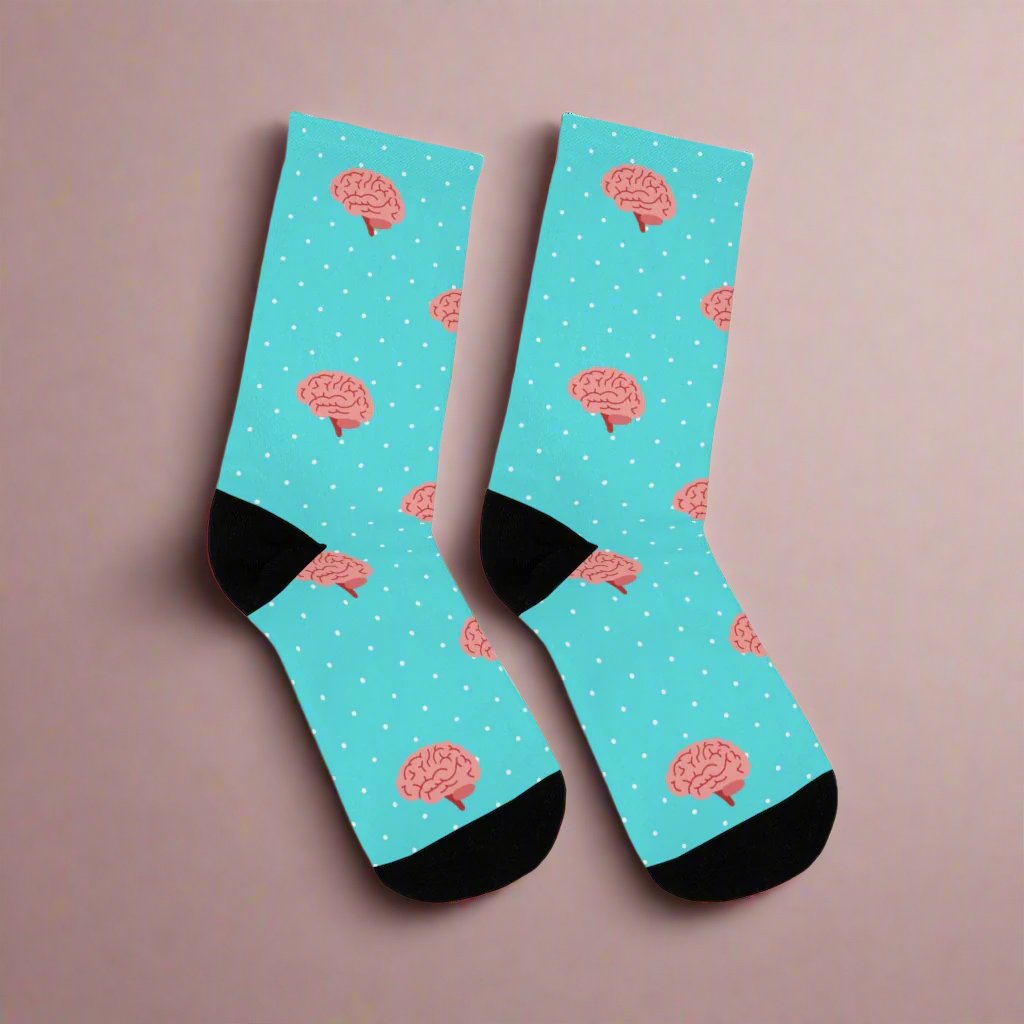 Blue Neurology, Neurologist socks, Neurosurgery, Brain
